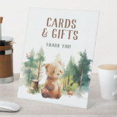 We Can Bearly Wait Woodland Cards & Gifts Sign 台座サイン (インサイチュ)