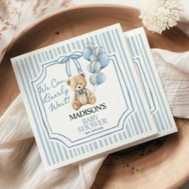 We Can Beary Wait, Baby Shower  スタンダードカクテルナプキン