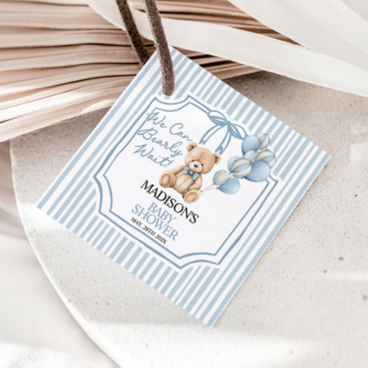 We Can Beary Wait, Baby Shower フェイバータグ