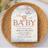 We Can Berly Wait Teddy Bear Arch Baby Shower 招待状