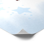 We Can Berly Wait Teddy Bear Baby Shower Welcome  ポスター (角)