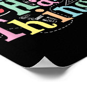 We Can Do Hard Things Motivational Education Schoo ポスター (角)