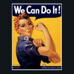 We Can Do it! ポスター<br><div class="desc">"We Can Do It!" classic World War ll homefront motivational poster for the War Production Co-Ordinating Committee,  1942.</div>