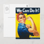 We_Can_Do_It_Posterプロパガンダ ポストカード (正面/裏面)
