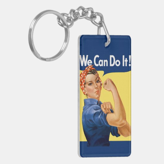 We Can Do It! Rosie the Riveter キーホルダー (正面左)
