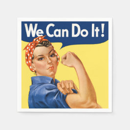 We Can Do It! Rosie the Riveter スタンダードカクテルナプキン