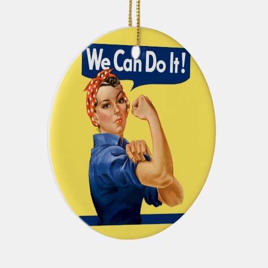 We Can Do It! Rosie the Riveter セラミックオーナメント (右)
