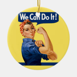 We Can Do It! Rosie the Riveter セラミックオーナメント