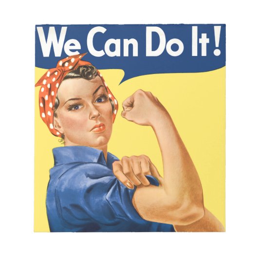 We Can Do It! Rosie the Riveter  ノートパッド (正面)