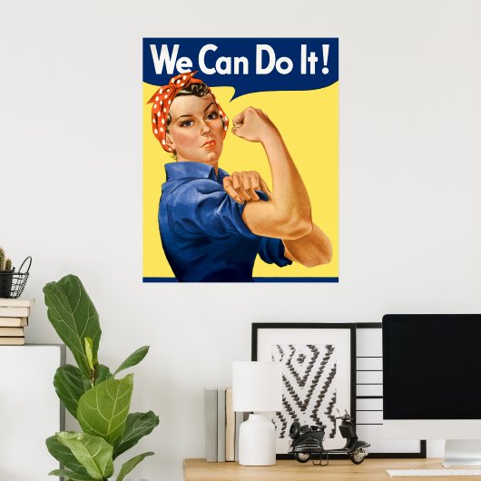 We Can Do It! Rosie the Riveter ポスター (ホームオフィス)