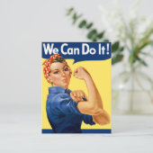 We Can Do It! Rosie the Riveter ポストカード (スタンド正面)