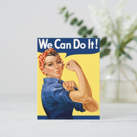 We Can Do It! Rosie the Riveter ポストカード (スタンド正面)