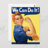 We Can Do It! Rosie the Riveter ポストカード (正面/裏面)