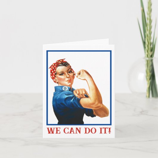 We Can Do It Rosie the Riveter Women Power WWII  シーズンカード (正面)