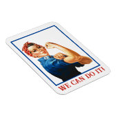 We Can Do It Rosie the Riveter Women Power WWII マグネット (右側)