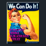 We Can Do It Vintage Poster ポスター<br><div class="desc">We Can Do It Vintage Poster - with a modern twist for the modern girl.</div>