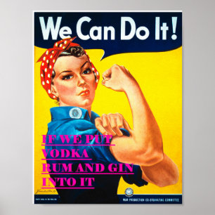 We Can Do It Vintage Poster ポスター