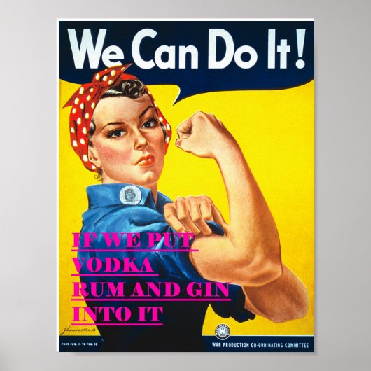 We Can Do It Vintage Poster ポスター (正面)