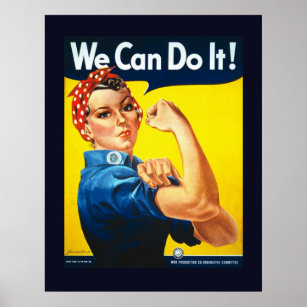 We Can Do It World War II Propaganda Poster ポスター