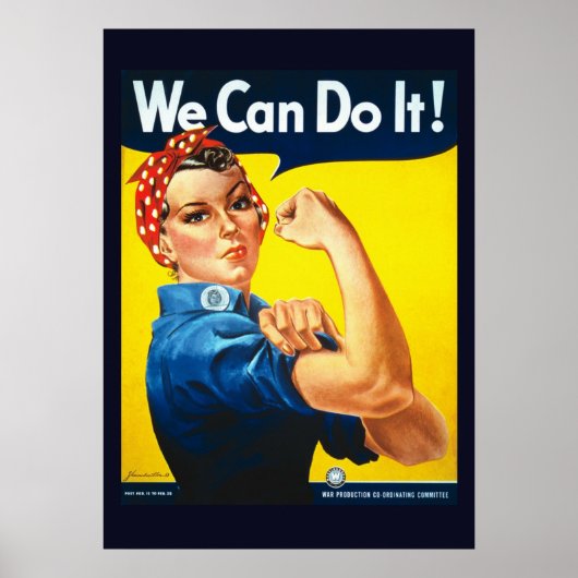 We Can Do It World War II Propaganda Poster ポスター (正面)