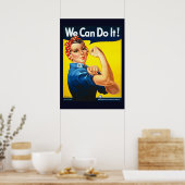 We Can Do It World War II Propaganda Poster ポスター (キッチン)