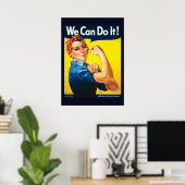 We Can Do It World War II Propaganda Poster ポスター (ホームオフィス)
