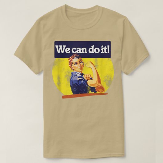 We Can Do ItRosie RiveterVintage Feminism6157  Tシャツ (デザイン正面)