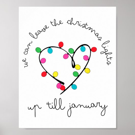 We Can Leave The Christmas Lights Up til January  ポスター (正面)