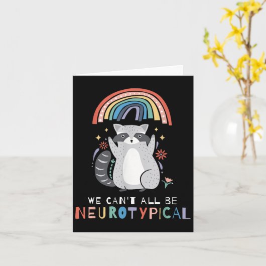 We Can't All Be Neurotycal Autism Adhd Awareness  カード (黄色い花)
