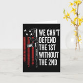 We Can't Defend The 1st Without The 2nd Amendment  カード (黄色い花)