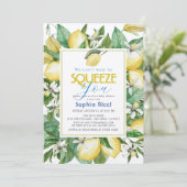 We Can't Wait to See You Lemon Baby Shower 招待状 (スタンド正面)