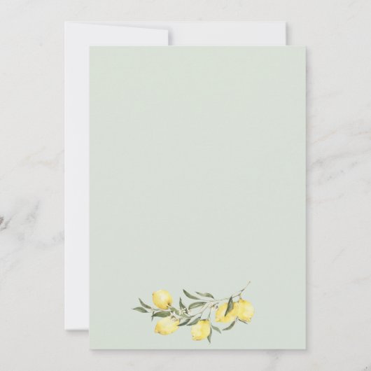 We can't wait to Squeeze You Neutral Baby Shower 招待状 (裏面)