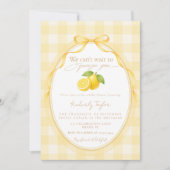 We Can't Wait to Squeeze You Neutral Baby Shower 招待状 (正面)