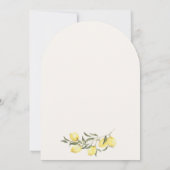 We can't wait to Squeeze You Neutral Baby Shower 招待状 (裏面)