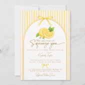 We Can't Wait to Squeeze You Neutral Baby Shower 招待状 (正面)