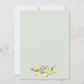 We can't wait to Squeeze You Neutral Baby Shower 招待状 (裏面)