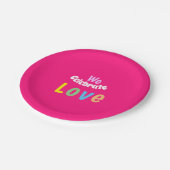 we celebrated love pillar candle thermal tumbler s ペーパープレート (アングル)