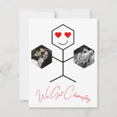 We Chemistry 得 Photo モダン Valentines Day Card (正面)