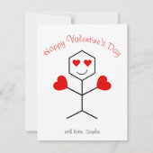 We Chemistry 得 Photo モダン Valentines Day Card (裏面)