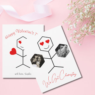 We Chemistry 得 Photo モダン Valentines Day Card