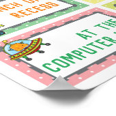 We Classroomのサインインロボットテーマ ポスター (角)