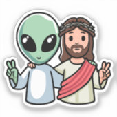 We come in peace シール (正面)