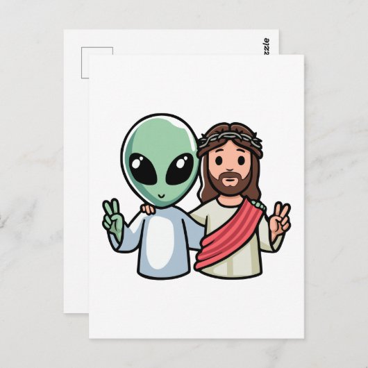 We come in peace ポストカード (正面/裏面)