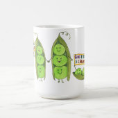 We Come in Peas コーヒーマグカップ (中央)