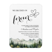 We decided on Forever Casual Wedding Invitation マグネット (縦)