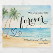 We decided on Forever Elegant Wedding スパークリングワインラベル (シングルラベル)