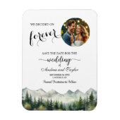 We decided on Forever Photo Save the Date マグネット (縦)