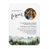 We decided on Forever Photo Wedding Invitation マグネット (縦)