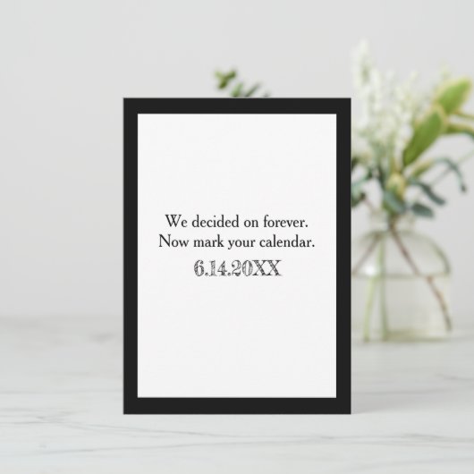 We Decided on Forever | Save the date 招待状 (スタンド正面)
