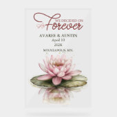 We Decided On Forever Wedding アクリルサイン (正面)